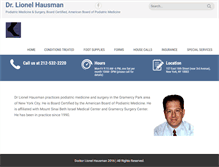Tablet Screenshot of doctorlionelhausman.com